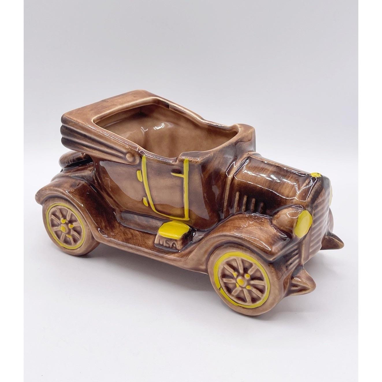 ヴィンテージ マッコイ 陶器 USA カープランター モデルT ブラウン