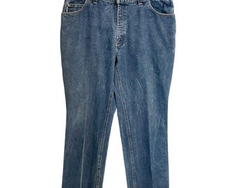 Vintage Men’s Carhartt FR Straight Leg Denim Blue Jeans Workwear Size 40x32