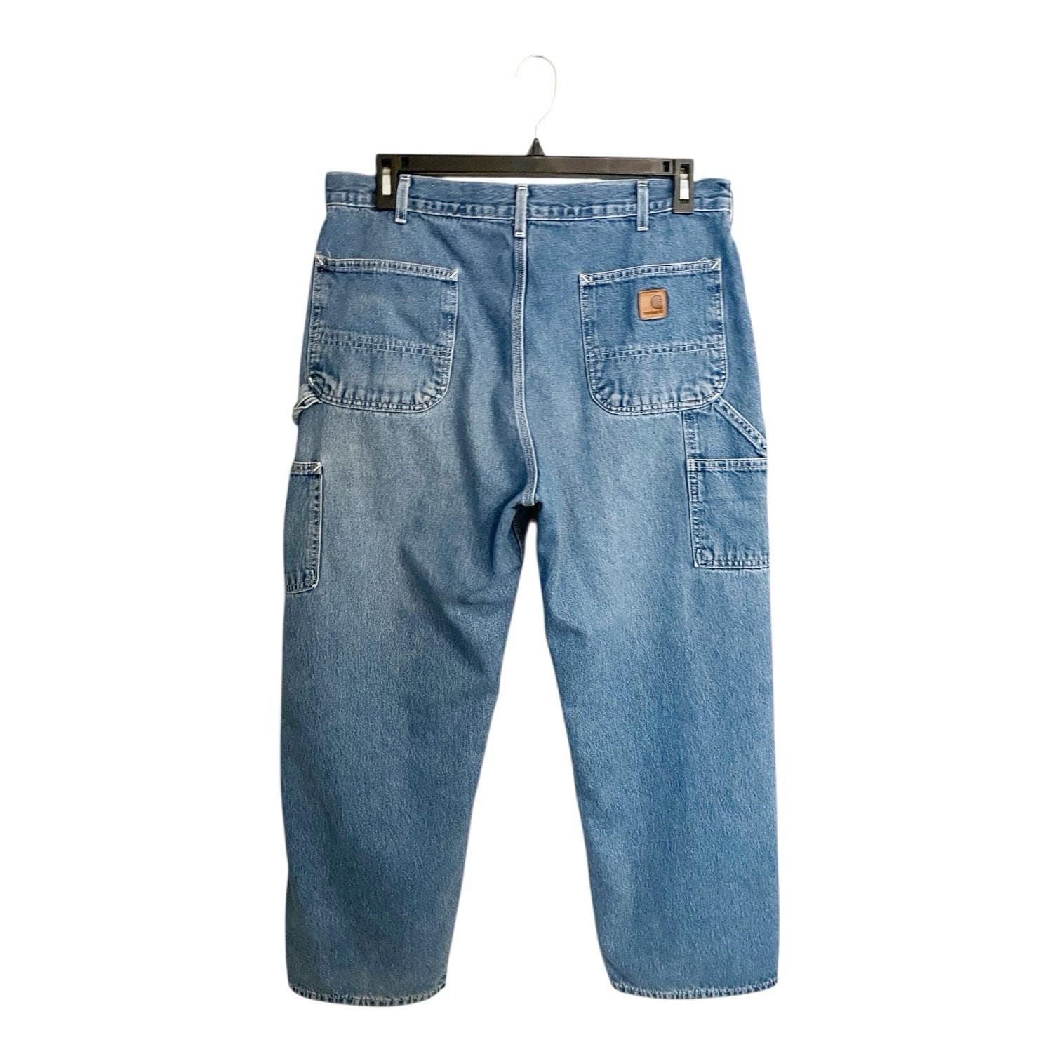 VTG Carhartt B13 DST Denim Jeans 38x30 Original Dungaree Fit