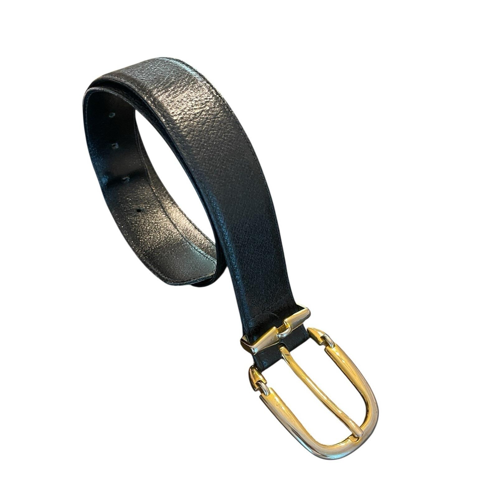 VTG 80s CIPRIANI Full Grain Leather Belt Black Silver Buckle 1980s sz ML Leather Solid Cipriani Belts for Women for sale | eBay main image 3