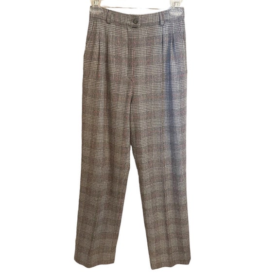 Vintage Pendleton Virgin Wool Gray Houndstooth Hi… - image 1