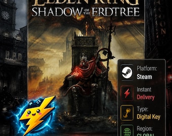 Eldenring PC Steam CDkey | Vollständiges DLC Shadow of the Erdtree | Sofortige Lieferung | Digitaler Download