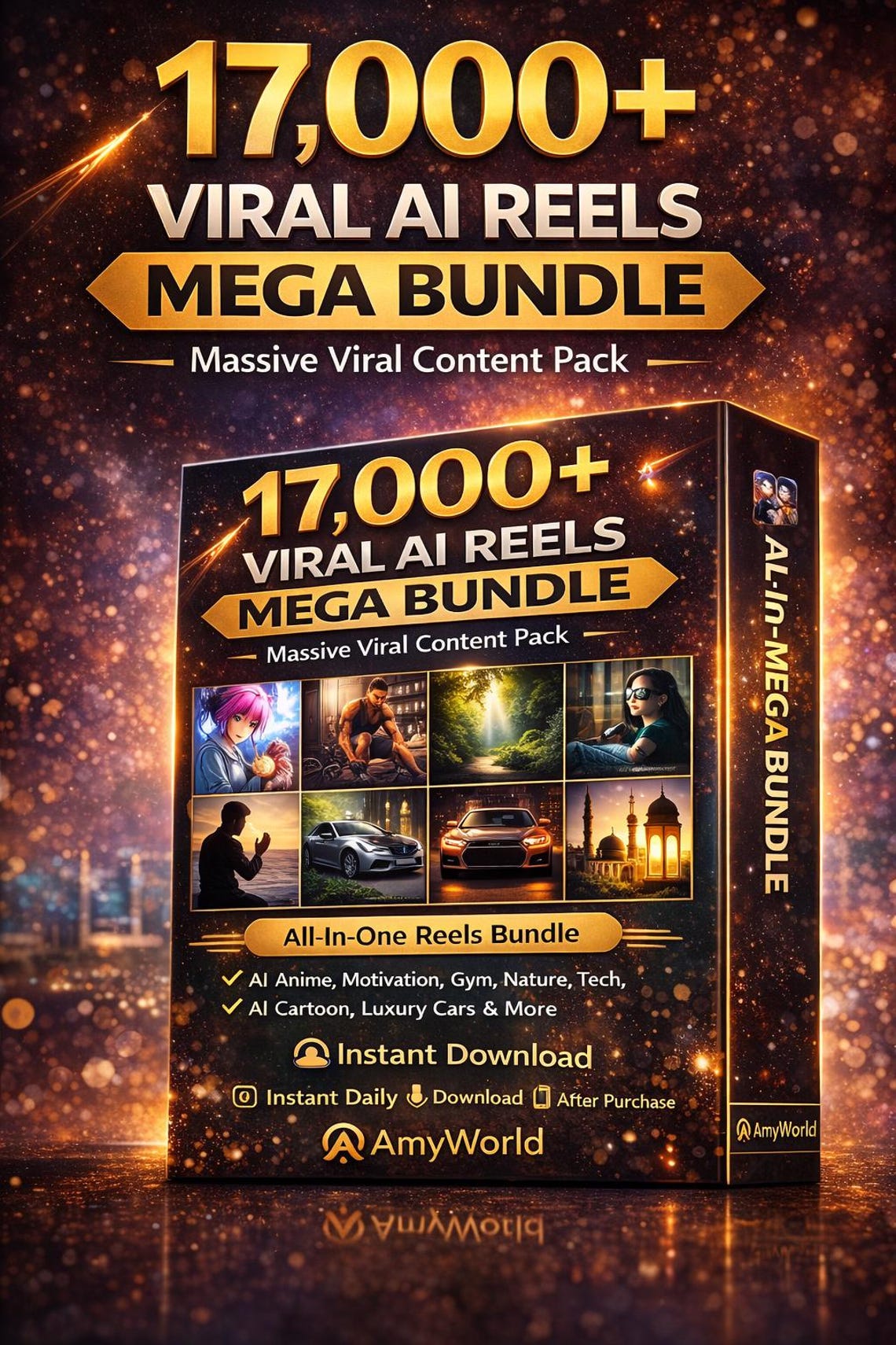 17,000+ Viral AI Reels Mega Bundle | All-in-one Content Pack | Instant ...