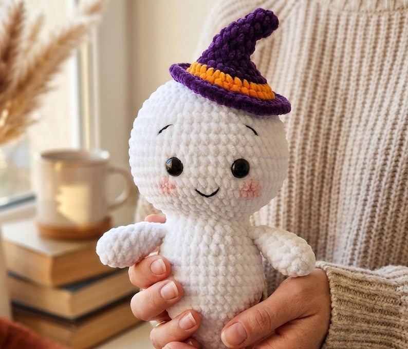 Crochet Ghost Pattern PDF, Amigurumi Plush Toy, Beginner Friendly ...