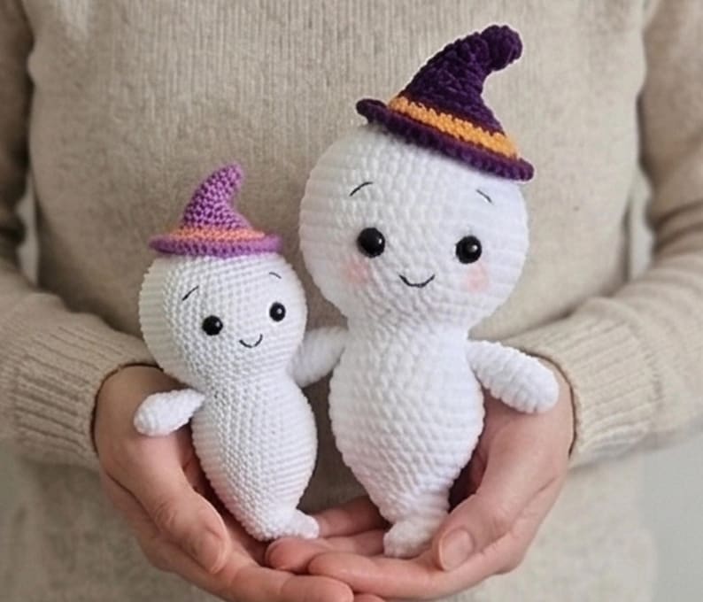 Crochet Ghost Pattern PDF, Amigurumi Plush Toy, Beginner Friendly ...