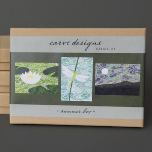 Summer - A boxed set of 10 nature inspired blank notecards. Plastic free packaging