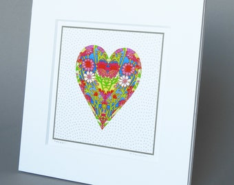 Heart: A nature inspired giclee print