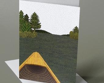 Canoe: A nature inspired blank summer notecard