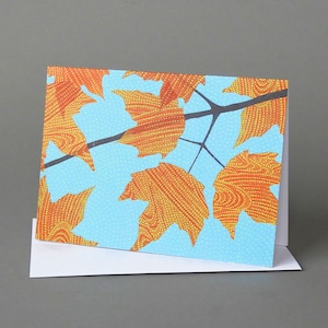 Autumn Canopy: A nature-inspired blank notecard, Vermont, Fall, Maple