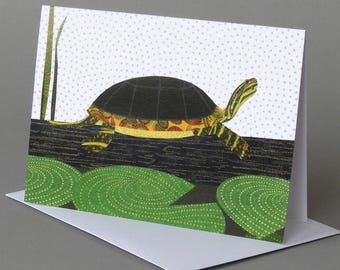 Painted Turtle: A nature inspired blank notecard