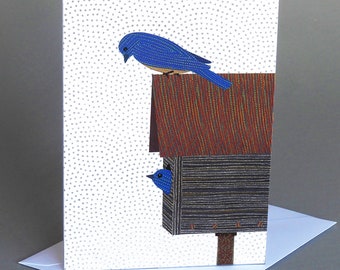 Bird House: A great card for bird lovers, new home owners, or as a birth announcement!