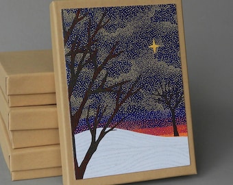 North Star Christmas Card: A boxed set of 10 blank nature inspired holiday cards and 11 envelopes celebrating the beauty of the season.