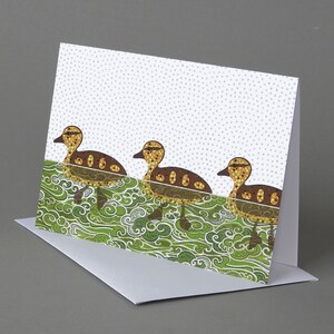 Ducklings: A nature inspired blank notecard to celebrate spring