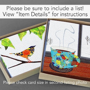 You-Pick-It : A custom mixed boxed set of 10 blank cards, nature inspired, PLEASE be sure to include a list! Plastic free packaging
