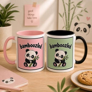 Funny Panda Mug | Sarcastic Work Coffee Cup | Bamboozled Print