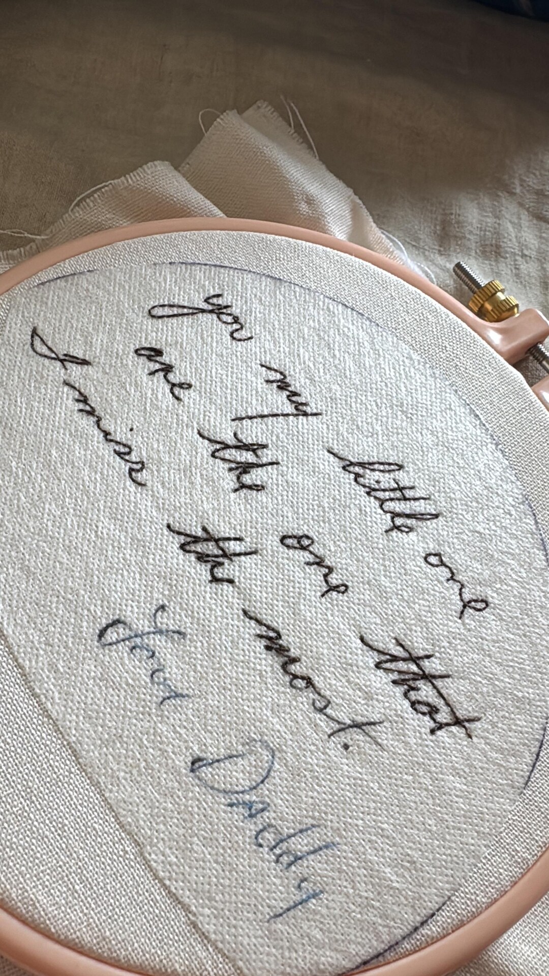 Embroided Writing Custom Handwriting Embroidery - Etsy