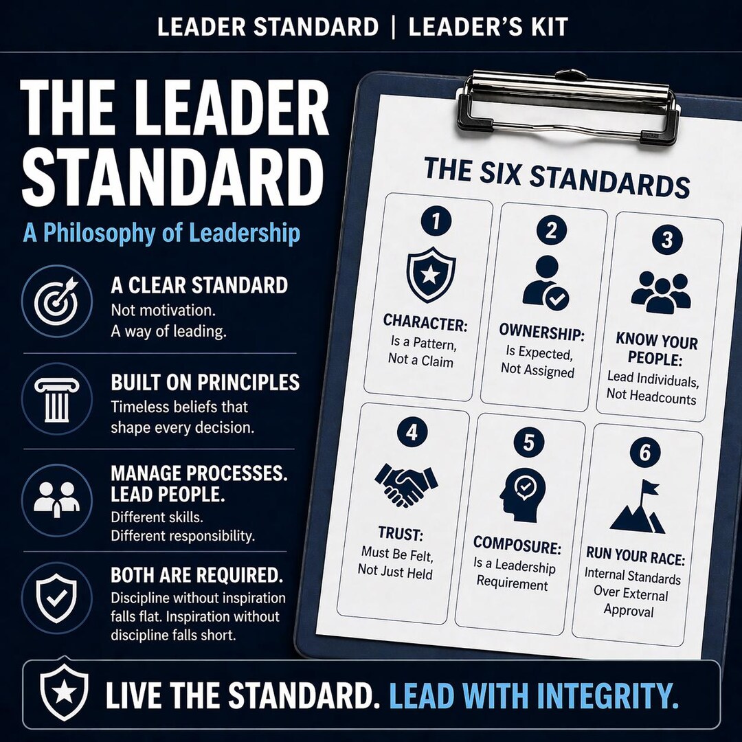 Guide Leader Thinking Leadership Philosophy Guide | Leader Standard System | Six Leadership ...