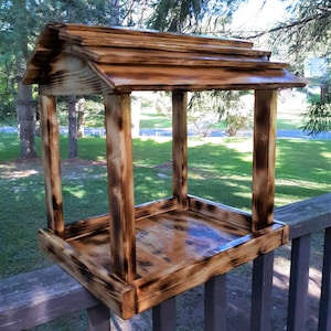 Large birdfeeder/squirrel feeder Made from reclaimed wood