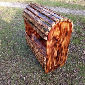 Torched 25 inch tall saddle rack image 3