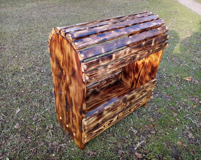 Made to order - Torched 25 inch tall saddle rack