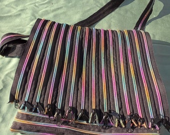 Zipper should/cross body bage