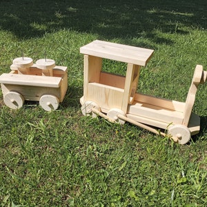 Unfinished paintable/stainable reclaimed wood train and dining car