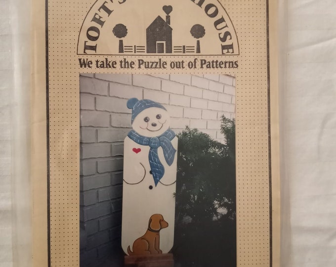 Tall wood snowman pattern