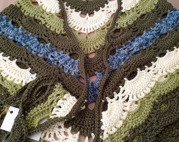 Green Peacock Shawl
