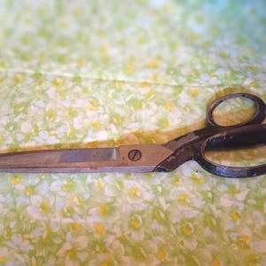 Vintage Herder Tailor Shears: 12.5&quot; Dressmaker Sheers, Sharp Blades