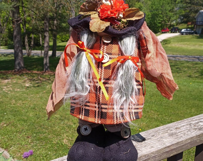 Autumn -  adjustable height 23 inch free standing fall gnome