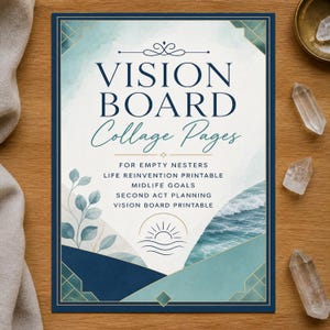 Life Printable Planning Worksheet, Empty Nester Vision Board, Midlife Reinvention Goals