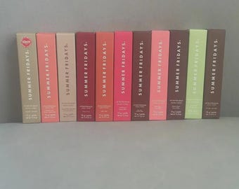 Set de bálsamos labiales Summer Fridays de 15 g (0.5 oz) Nuevo en caja