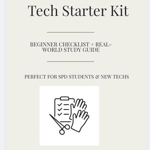 Sterile Processing Study Guide PDF | SPD Notes & Checklist | CRCST Exam Prep | Sterilization Guide | Digital Download