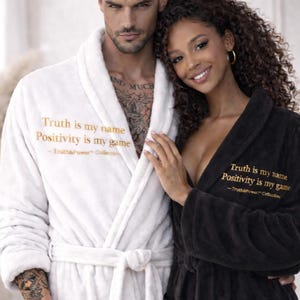 his is more than just a bathrobe — it's a statement of luxury, confidence, and positive energy.