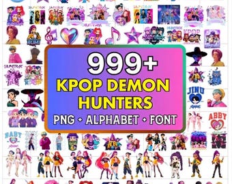999+ Kpop Demon Hunter PNG SVG, Huntrix fans Png Design, Saja Boys Girls Bands, Kpop Group Shirt Design, Girl Dinner Png, Digital Download