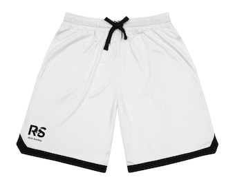 Rich Mindset Basketball Rib Shorts | Athletic Allover Print