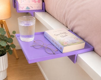 Clip-On Nachttisch ohne Bohren — Ablage für Bettrahmen am IKEA Malm — 3D-Druck PLA