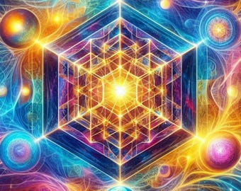Cubo de Metatrón Cósmico Estelar