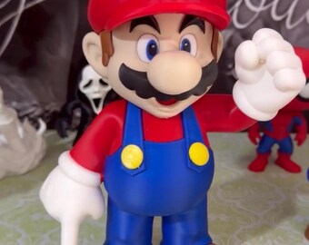 Super Mario 3D Figure – Large Gamer Decor Collectible Toy (Nintendo Inspired)