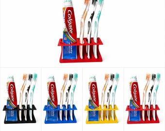 Toothbrush Holder | Modern PLA Bathroom Organizer, Sink Storage