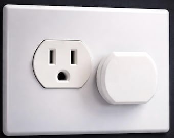 Protectores de enchufes a prueba de bebés, impresos en PLA en 3D (paquete de 10)