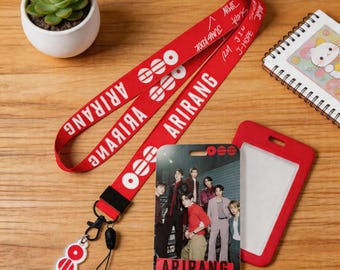Tarjetero con cordón para teléfono BTS Arirang, tarjetero con cordón para teléfono BTS, tarjetero con cordón, accesorio para viajar y para fans, productos de apoyo.