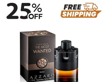 Azzaro The Most Wanted Parfum Cologne Spray for Men – 3.4 oz (100ml)