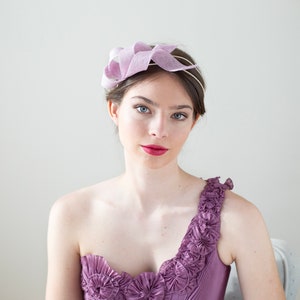 Elegant Lilac Bow Fascinator - Etsy