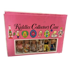 Mattel Vintage Liddle Kiddles Collector Case & Dolls Lot 1960s Uneeda Peewee