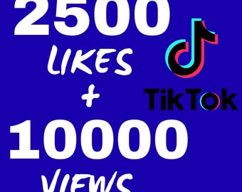 Service d'assistance pour la croissance TikTok | 2500 J'aime + 10000 VUES Optimisation de la visibilité organique et de l'engagement