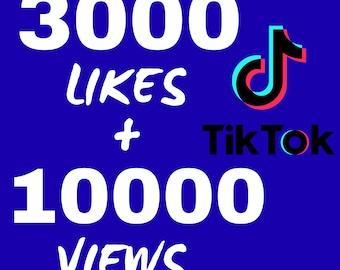 Servicio de apoyo al crecimiento en TikTok / Optimización de la visibilidad orgánica y la interacción: 3000 Me gusta + 10000 visualizaciones