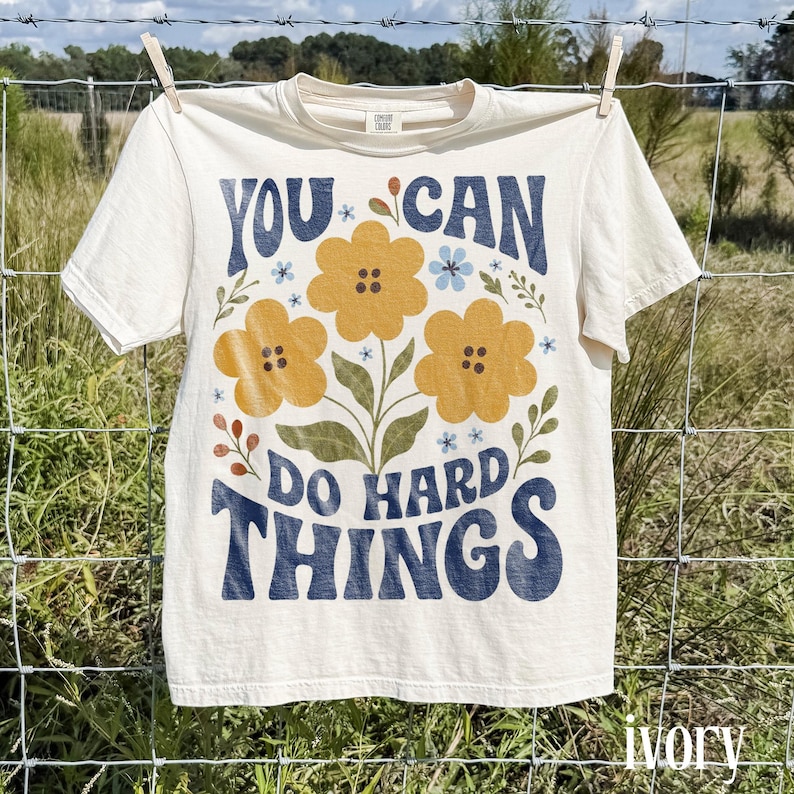 Positieve aanmoediging T-shirt met grafische print, inspirerend T-shirt voor leraren, kleding voor zelfvertrouwen in de klas, Comfort Colors® cadeau-T-shirt afbeelding 5