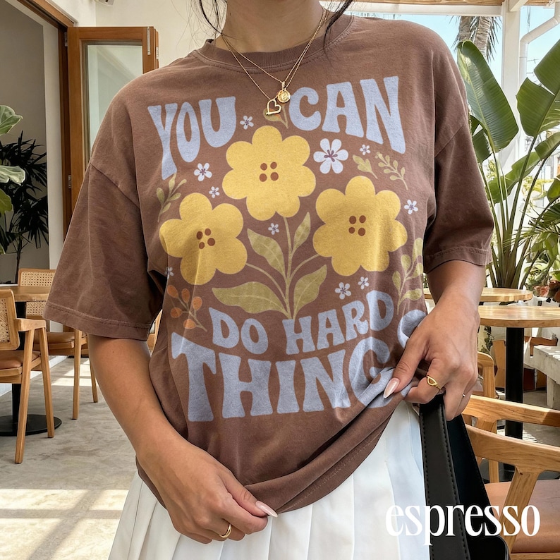 Positieve aanmoediging T-shirt met grafische print, inspirerend T-shirt voor leraren, kleding voor zelfvertrouwen in de klas, Comfort Colors® cadeau-T-shirt afbeelding 7