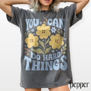 Positieve aanmoediging T-shirt met grafische print, inspirerend T-shirt voor leraren, kleding voor zelfvertrouwen in de klas, Comfort Colors® cadeau-T-shirt afbeelding 6